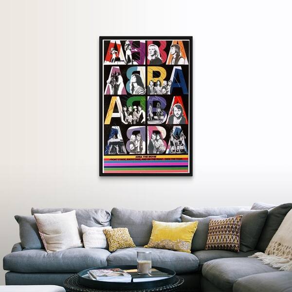 Shop Abba The Movie 1979 Black Float Frame Canvas Art