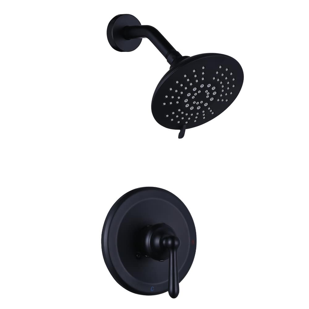 WOWOW Single Handle 5-Spray Shower Faucet with Valve