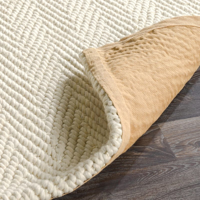 Villa by Classic Home Herringbone Handwoven Wool Blend Rug