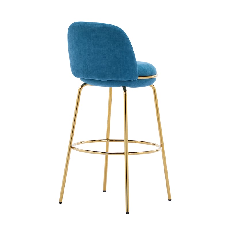 Upholstered Bar Stool Side Chair Set of 2