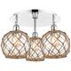 Option Polished Chrome / Clear Glass with Brown Rope