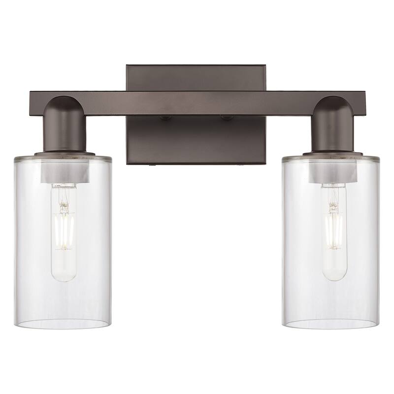 Innovations Lighting Endless Possibilities Arcadia - Clymer - 2 Light 15" Bath Vanity Light - Clear/Oil Rubbed Bronze