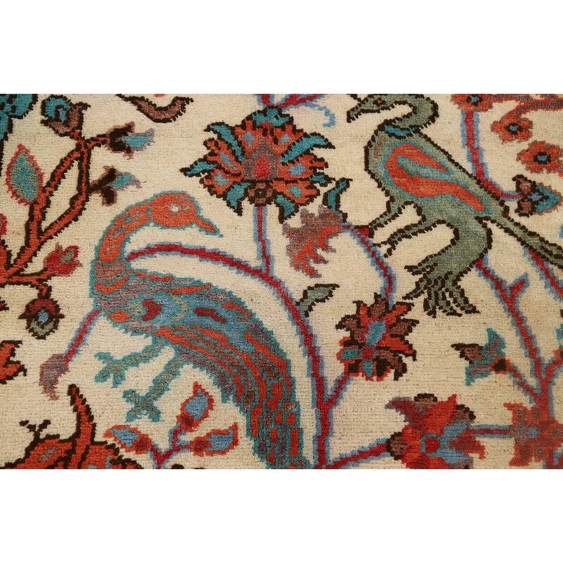 Animals Design Ziegler Accent Rug Handmade Wool Carpet - 2'1" x 3'1"