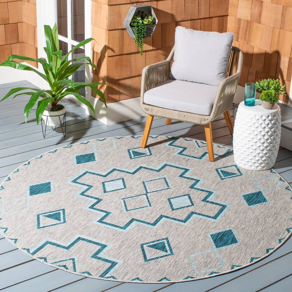 SAFAVIEH Courtyard Cemre Indoor/ Outdoor Waterproof Patio Backyard Rug
