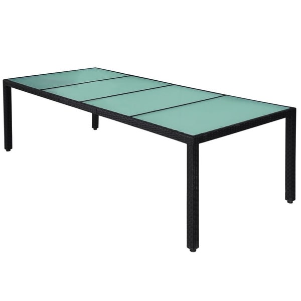 Poly rattan sales table
