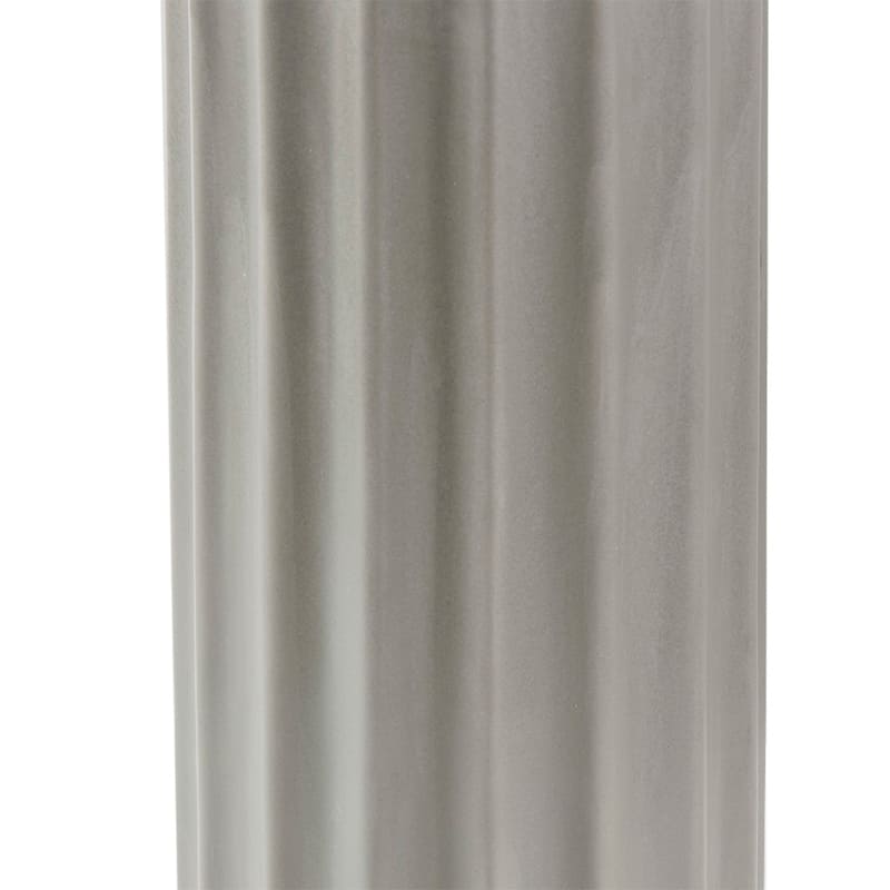 Ribbed Ceramic Table Lamp - Grey