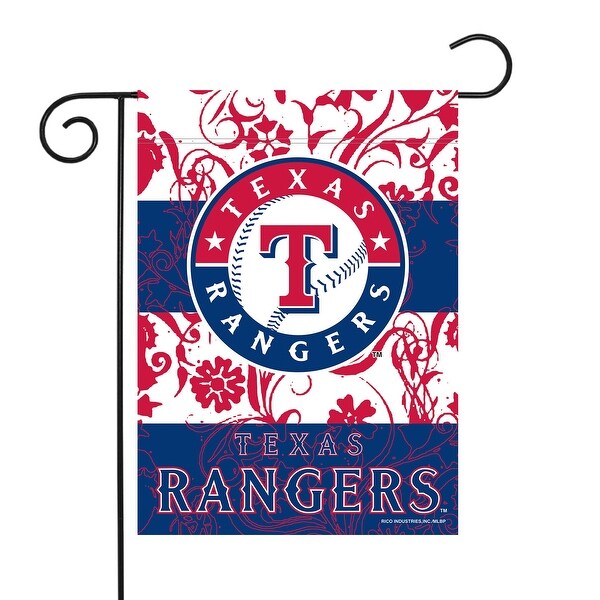 18" x 13" Blue and White MLB Texas Rangers Outdoor Garden Flag - N/A