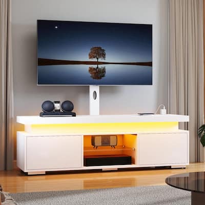 LED TV Stand Media Cabinet with Storage Height for 65" 70" TVs - 58 inches