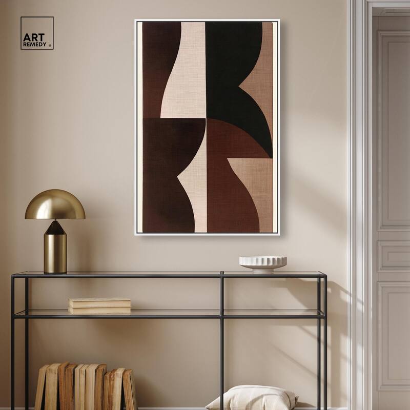 Quartet in Brown II Canvas by Art Remedy