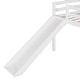 preview thumbnail 10 of 13, White Twin Size Solid Wood Loft Bed with Slide, Fence and Multifunctional Design for Bedroom