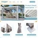 preview thumbnail 128 of 188, EROMMY Outdoor Louvered Pergola Gazebo with Adjustable Aluminum Rainproof Roof