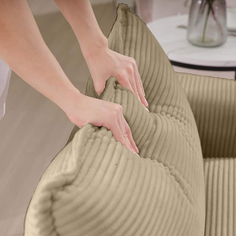 GDFStudio - Linda Corduroy Deep Seat Sofa