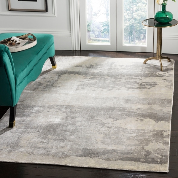 SAFAVIEH Handmade Mirage Donatienne Modern Abstract Viscose Rug. Opens flyout.