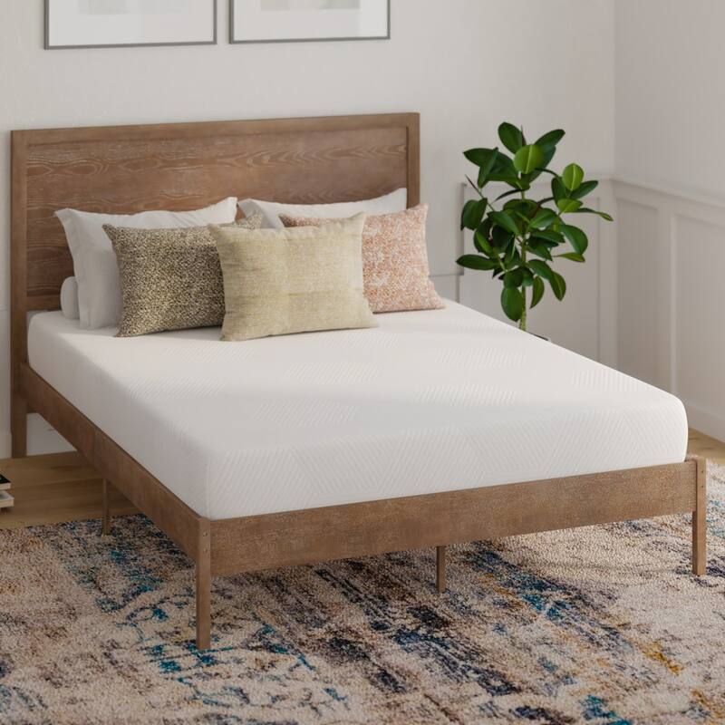 Memory Foam Mattress in a Box Infused with Charcoal & Green Tea