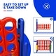preview thumbnail 26 of 28, 2.5Ft 4-to-Score Giant Game Set - 33" x 13" x 30" (L x W x H)