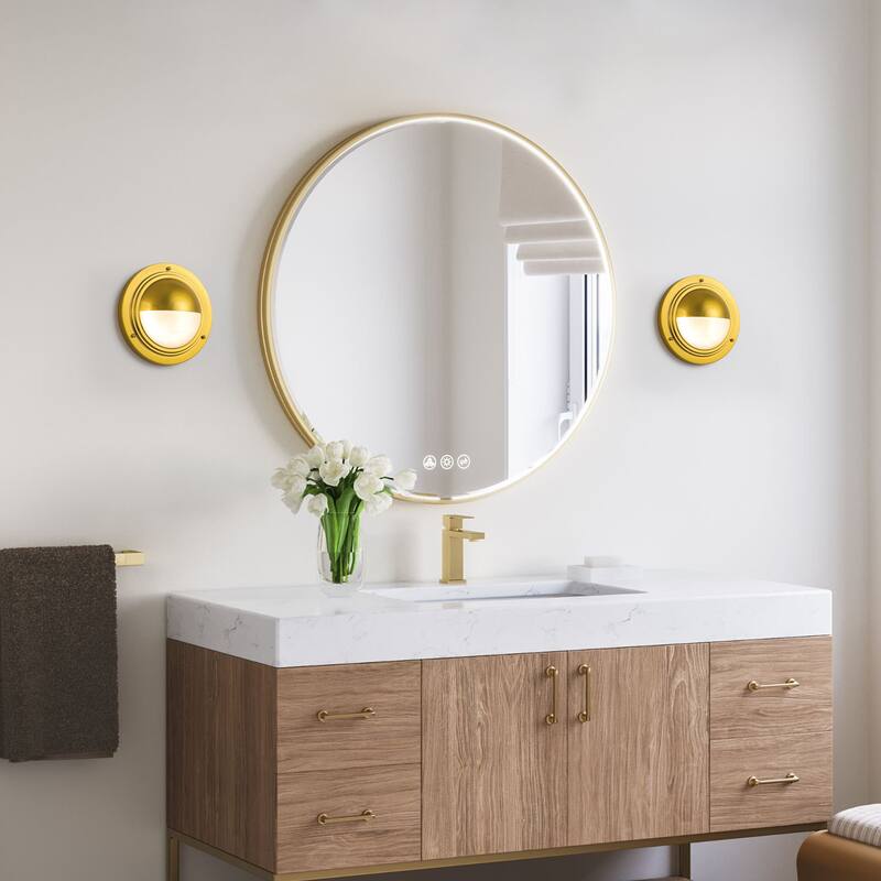 C Cattleya Integrated LED 3CCT Wall Sconce with Frosted Glass
