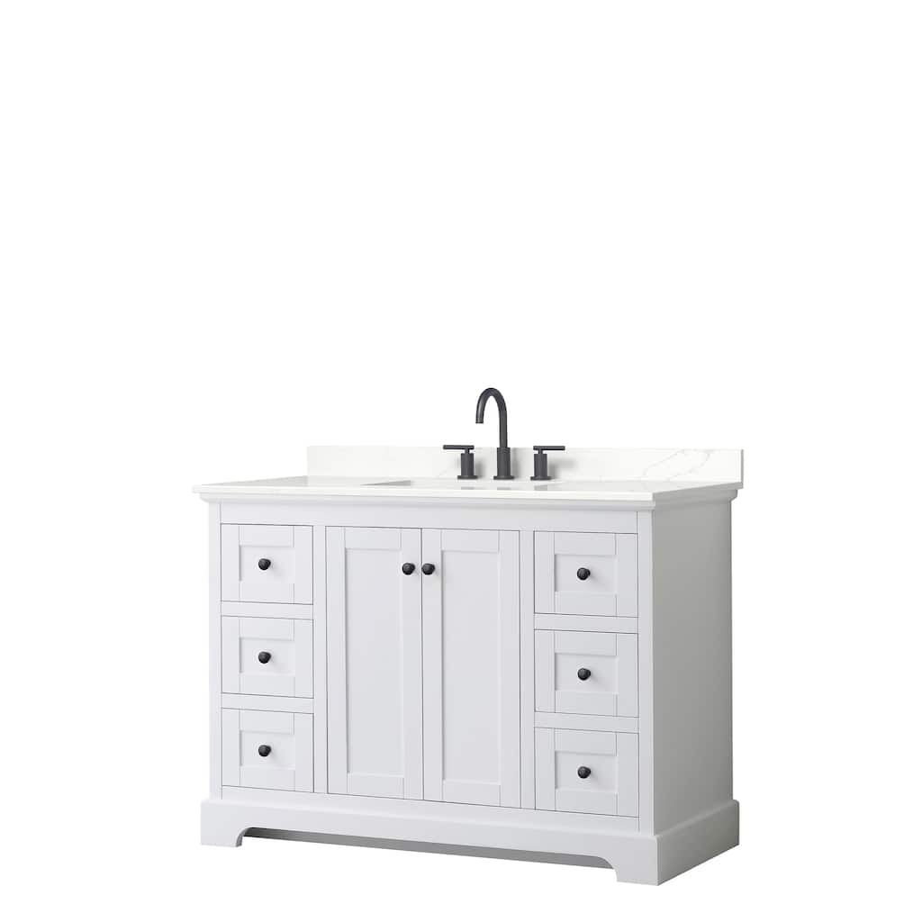 Avery 48-inch Single Vanity, Quartz Top