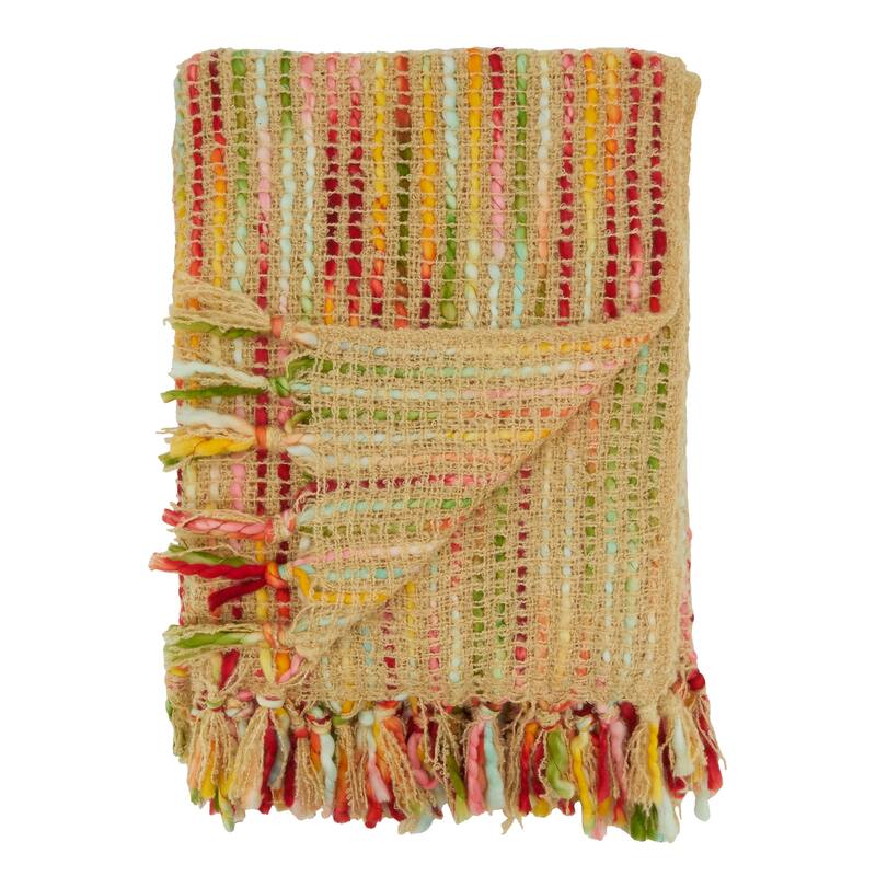 Rainbow Design Throw