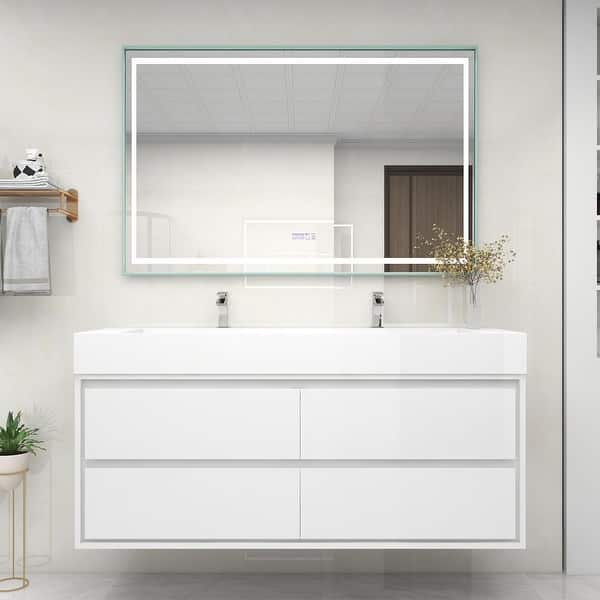 Victoria 25 in. W x 20 in. D x 34 in. H Bathroom Vanity in Rosewood with White Acrylic Top with White Sink