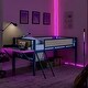 preview thumbnail 18 of 28, Kids and Baby Twin Size Metal Loft Bed with Desk,LED Lights,Storage Shelves