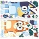 preview thumbnail 5 of 4, RoomMates Bluey and Bingo Character Blue Wall Decals