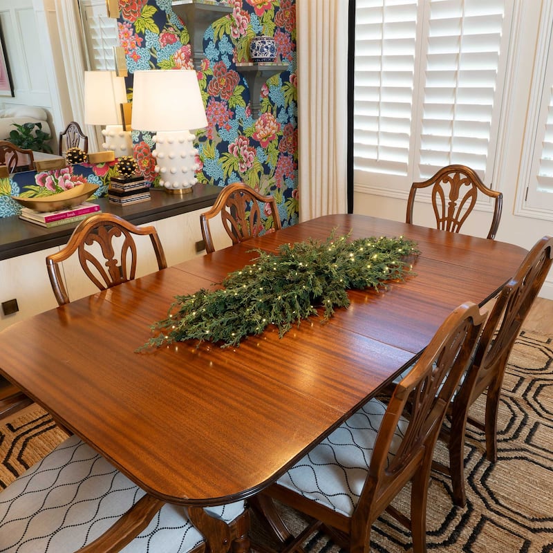 Pre-Lit LED Table Top Swag - Cedar - 46