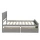 preview thumbnail 13 of 19, Twin Size Platform Storage Bed, 2 Drawers with Wheels