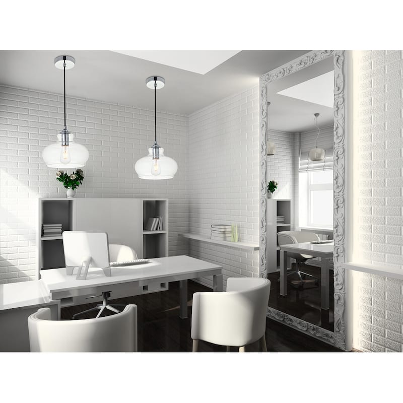Clear Glass 1-light Pendant