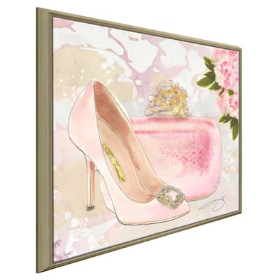 "Pink Shoes" by Jodi Print on Floating Canvas
