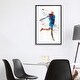 preview thumbnail 13 of 13, iCanvas "Woman Tennis Player 03 In Watercolor" by Paul Rommer Framed