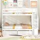 preview thumbnail 27 of 29, Multi-Functional Twin Over Twin Bunk Bed with Stairs and Storage Drawers