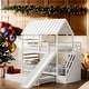 preview thumbnail 2 of 26, Twin Over Twin House Bunk Bed