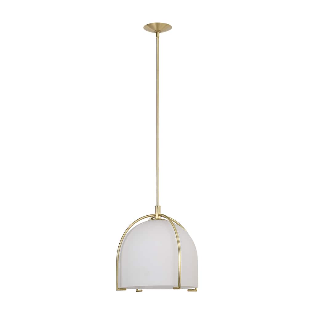 Alicante 76" Height Ceiling Fixture, Milk White - 15.5 x 14.125 x 15.5