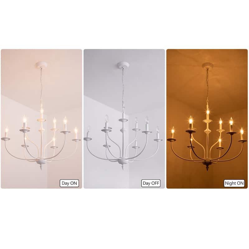 Maxax 9 - Light Candle Style Classic / Traditional Chandelier
