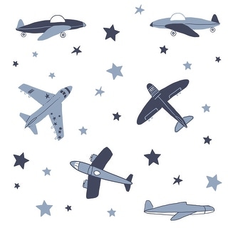 Bedtime Originals Little Aviator Airplane & Stars Wall Decals/Stickers