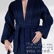 preview thumbnail 14 of 44, American Soft Linen Cotton Turkish Bathrobes Soft Absorbent Men Robes