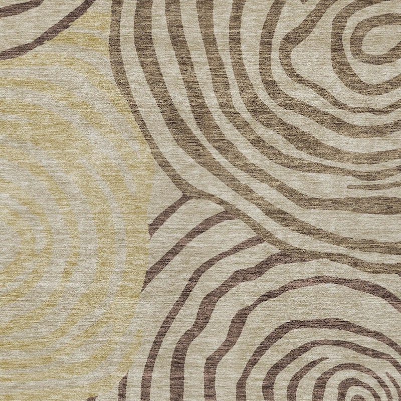 HomeRoots Abstract Transitional Rectangle Outdoor Rug