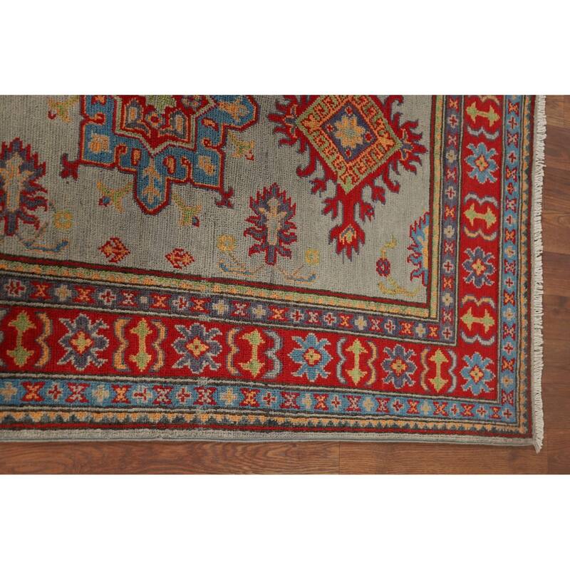 Kazak Accent Rug Handmade Wool Carpet - 3'3" x 4'11"
