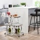 preview thumbnail 8 of 28, Metal Bar Cart Silver Bar Carts for the Home