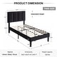 preview thumbnail 11 of 70, Kids Bed Frame, Height Adjustable Upholstered Bed, Twin Size Bed Set of 2