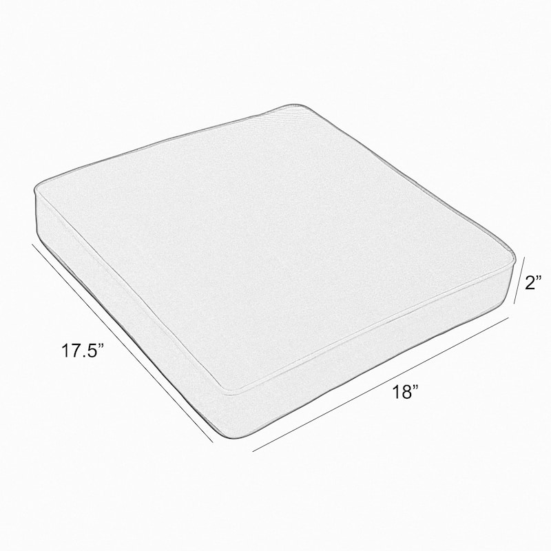 Sorra Home Sunbrella Outdoor Corded Chair Cushion