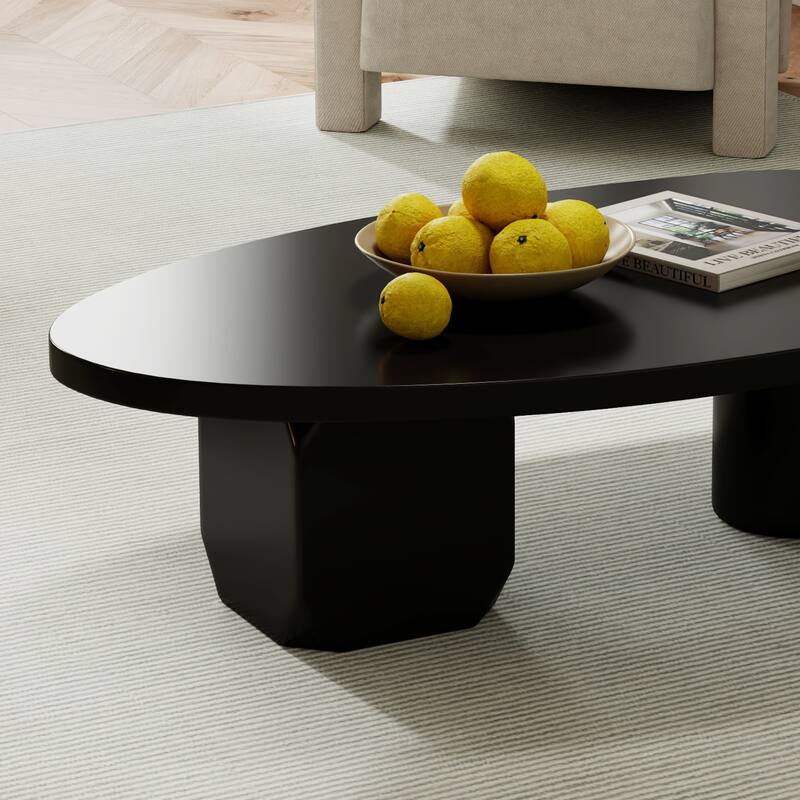 Modern 51" Coffee Table, Minimalism Wood table, Special Shaped