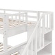 preview thumbnail 34 of 55, Simple Twin over Full Bunk Bed With Drawer,Storage And Guard Rail