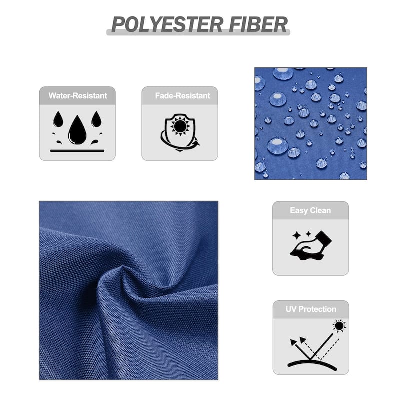 Aoodor 4Pcs Outdoor Cartridge High Back Dining Chair Cushion Set