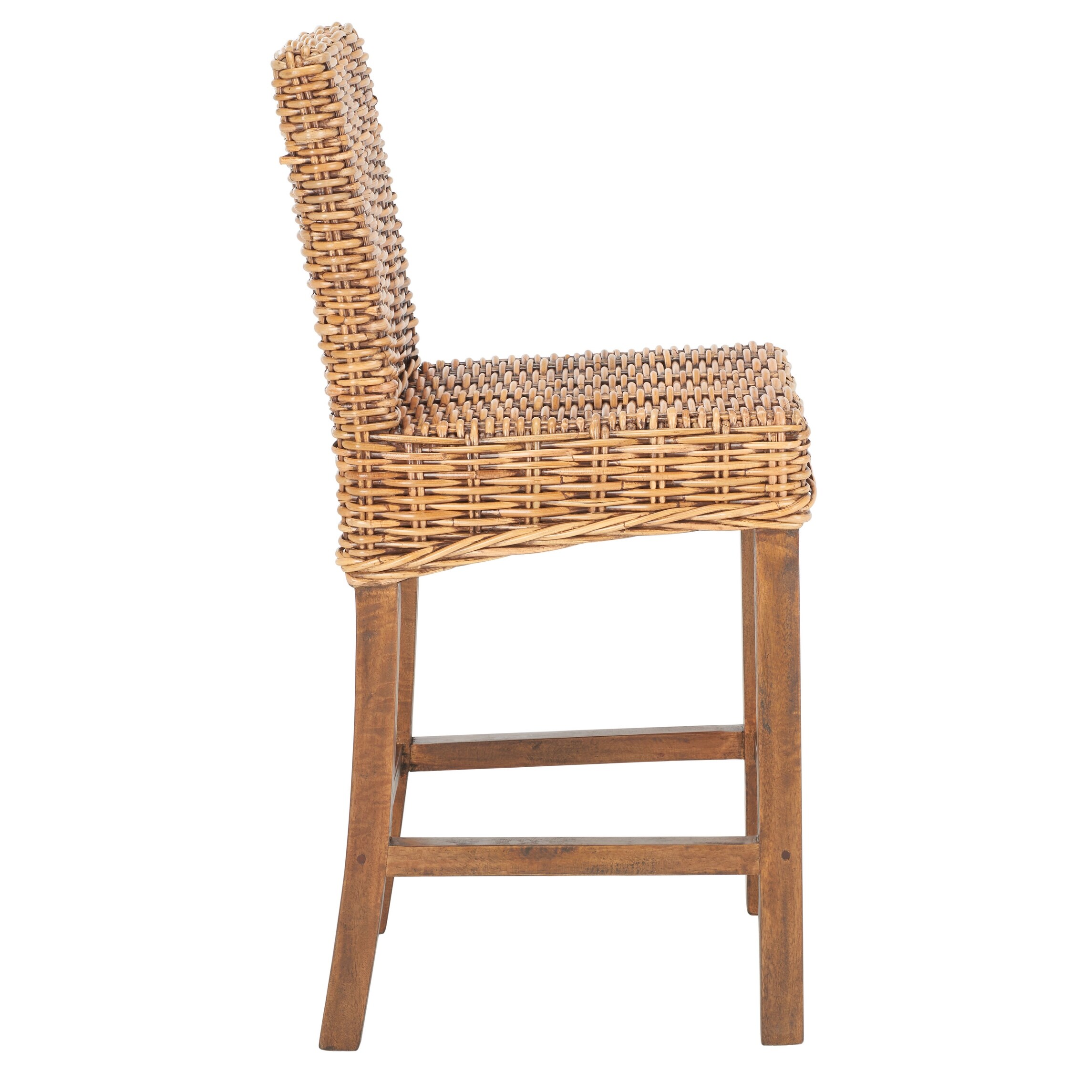 SAFAVIEH Tobie Rattan 23.6 inch Counter Stool On Sale Bed