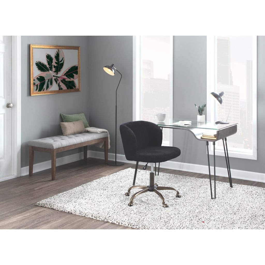 Silver Orchid Arthur Corduroy Task Chair