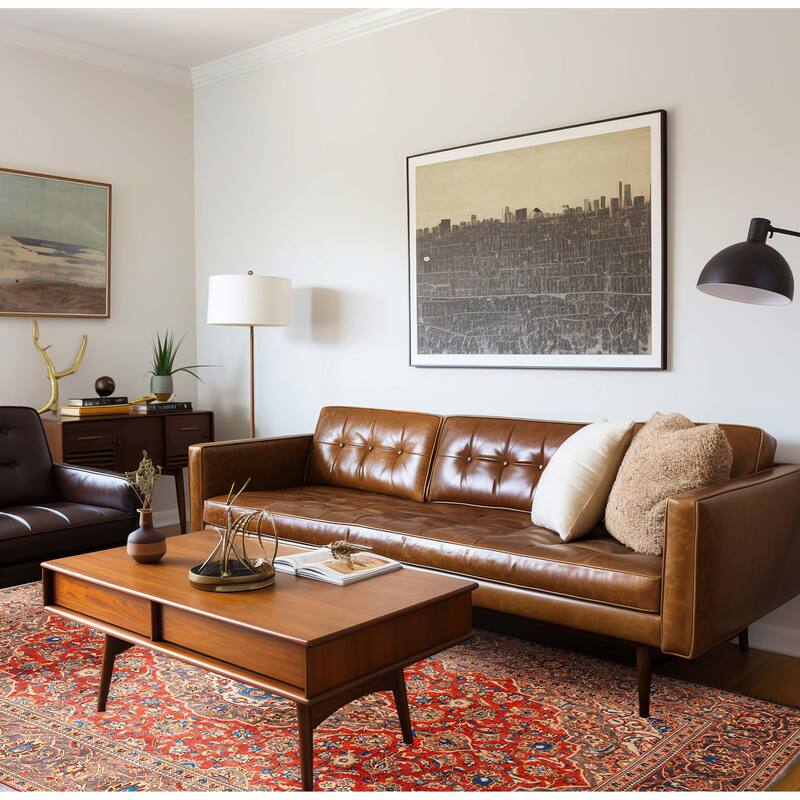 ECARPETGALLERY Hand-knotted Antalya Vintage Red Wool Rug - 7'9 x 11'4