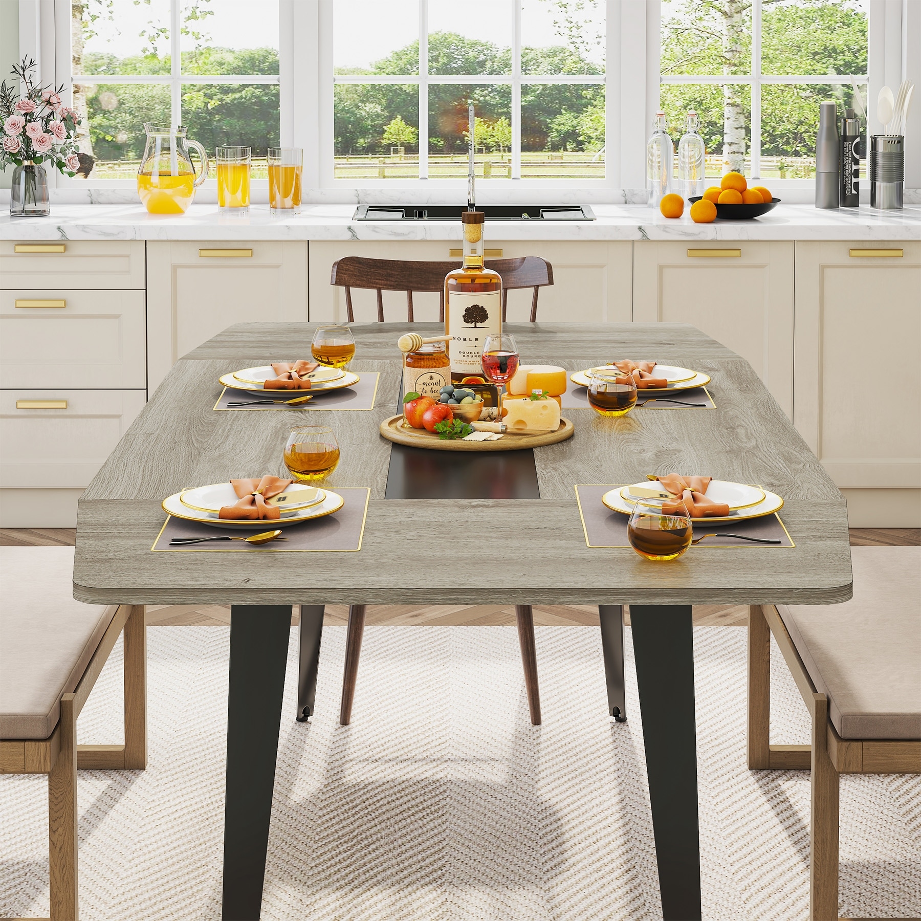 70.86-Inches-Industrial-Dining