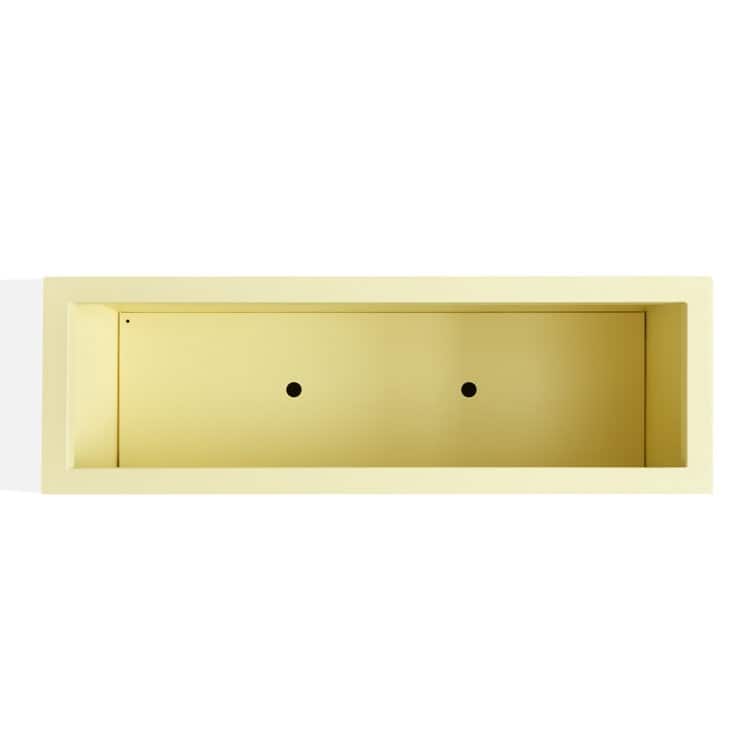 Metallic Heavy Planter for Outdoor Plants, 24.02" H x 30" W x 9.84" D	Tall and Long Metal Divider Planter Box
