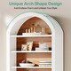 preview thumbnail 13 of 21, 78.7" Tall Modern Arched Bookcase